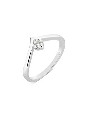 Argento Silver Lab Created 025ct Wish Bone Promise Ring - 48