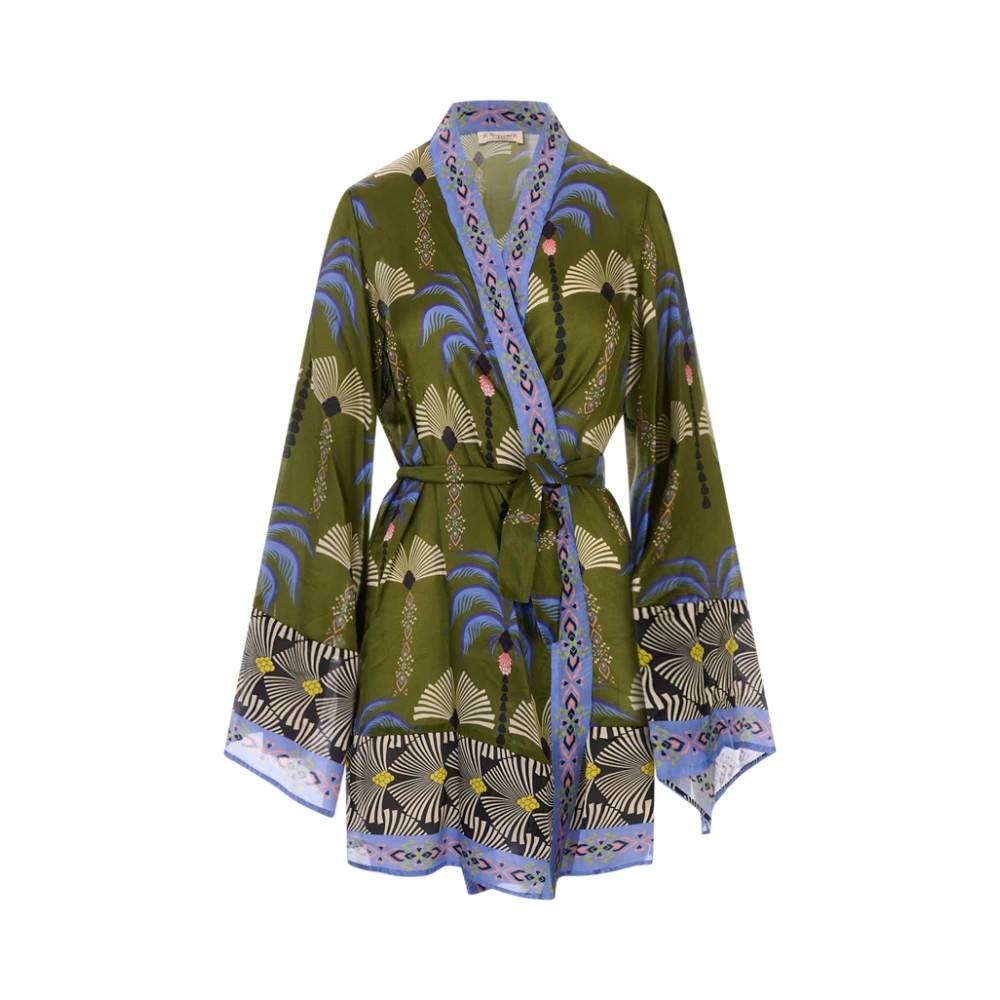 Anjuna - Carlotta Kort Kimono Blusar & Skjortor - Dam - M - Läder