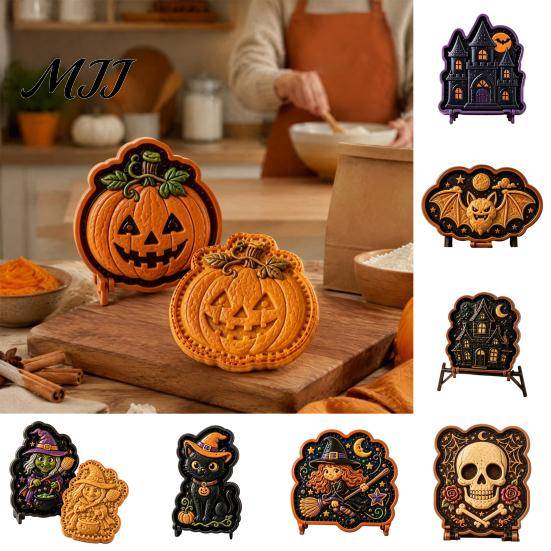 Reusable Kitchen Gadgets for Pies Mini Pie Press Mold, Hand Pastry Cutter Holiday Baking, DIY Baking Supplies Beginners Halloween Party Dessert Tool,