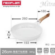 Keramisk non-stick pan non-stick pan biff stekpanna pannkakor stekt ägg mindre rökkokare allmänt keramisk non-stick lätt att rengöra - Vinröd