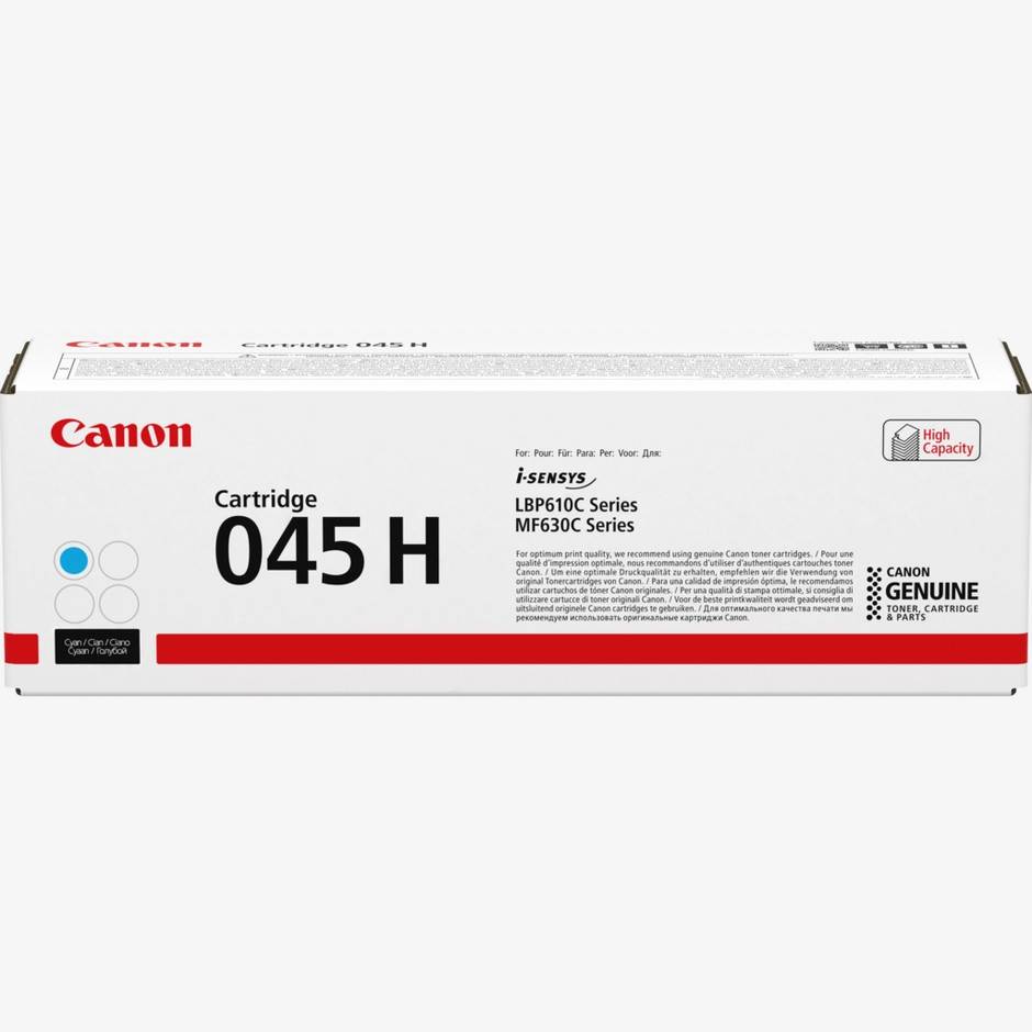 Canon 045H cyan tonerpatron med høj kapacitet