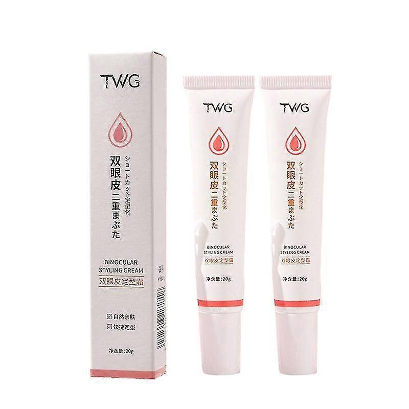 2stk dobbelt øjenlåg formende creme løft øjne styling værktøj makeup langvarig usynlig vandtæt enkelt til dobbelt naturlige store øjne