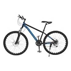 SuhoFutus Mountainbike 26 tum, 21-växlad mountainbike med justerbar sits, skivbromsar fram och bak, gaffelfjäder, cykel mountainbike för pojkar, flickor, kvinnor och män