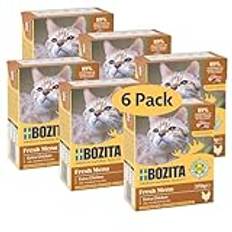 Bozita Hepple i gelé med massor av kyckling multibox 6 x 370 g i tetra, 370 g (6-pack)