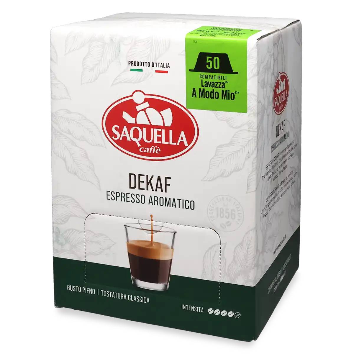 Saquella | Dekaf - 50 kapslar till Lavazza A Modo Mio