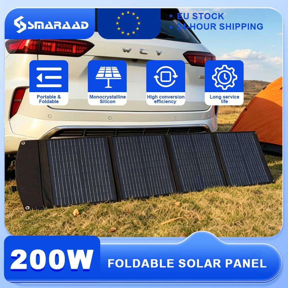 Poland Delivers 200W Lightweight And Portable Solar Panels Foldable Solar Panels For Outdoor Activities IP67 Waterproof Suita