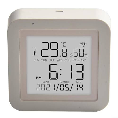 EpheyFIF WiFi rumstermometer hygrometer smart WiFi temperatur fuktighetsmätare för Tuya smart WiFi termometer hygrometer inomhus rum digital temperatursensor