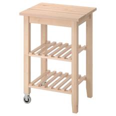 IKEA - BEKVÄM rullebord, birk, 58x50 cm