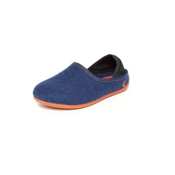 Gottstein Kid's Wool Slip-On Hjemmesko Børn størrelse 32 farve blå