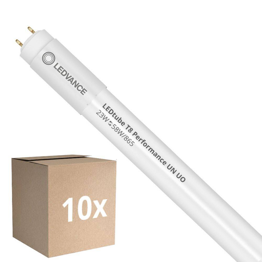 Multipack 10x Ledvance LED Lysrør T8 Performance (UN) Ultra Output 23W 3700lm - 865 dagslys | 150cm - erstatter 58W