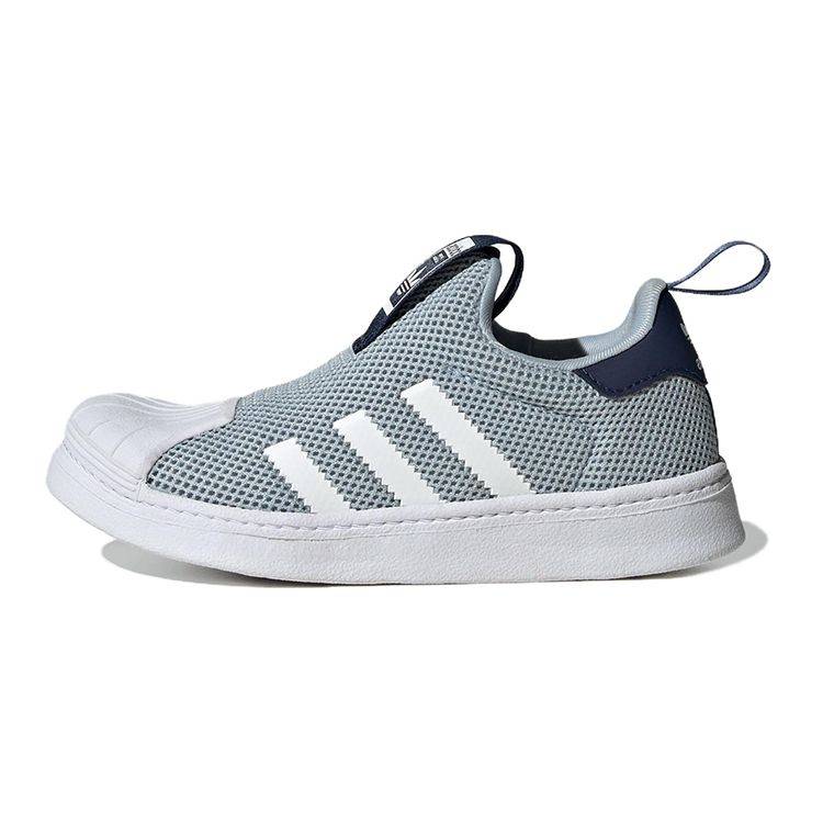 Adidas Originals Superstar 360 Mesh Casual Slitstarka Låga Barn Skridskor Barn Sneakers Blå Vit IF5917 28