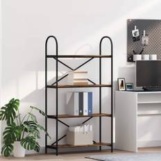 vidaXL Bogreol Røget eg 80 x 30 x 146 cm Konstrueret træ