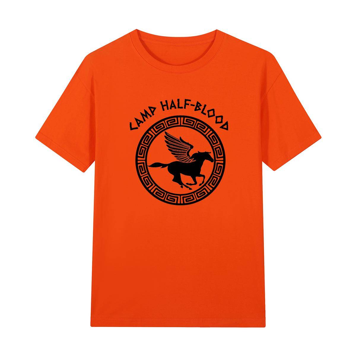Percy Jackson Camp Half Blood Vintage T-shirt Bomull Unisex T-shirt Ny T-shirt T-shirt Damtoppar cm black