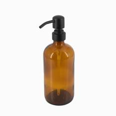 Freja - Tvålpump i glas (450 ml) - Brun - 7,5cm x 7,5cm x 22cm