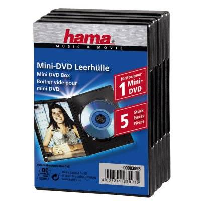 Hama Mini-DVD-Box Svart 5-pack