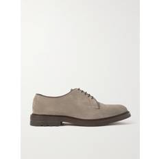 Brunello Cucinelli - Suede Derby Shoes - Men - Gray - EU 42.5