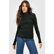 Two Tone High Neck Jumper