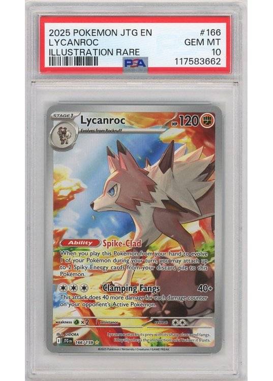 Lycanroc - 166/159 - PSA 10.
