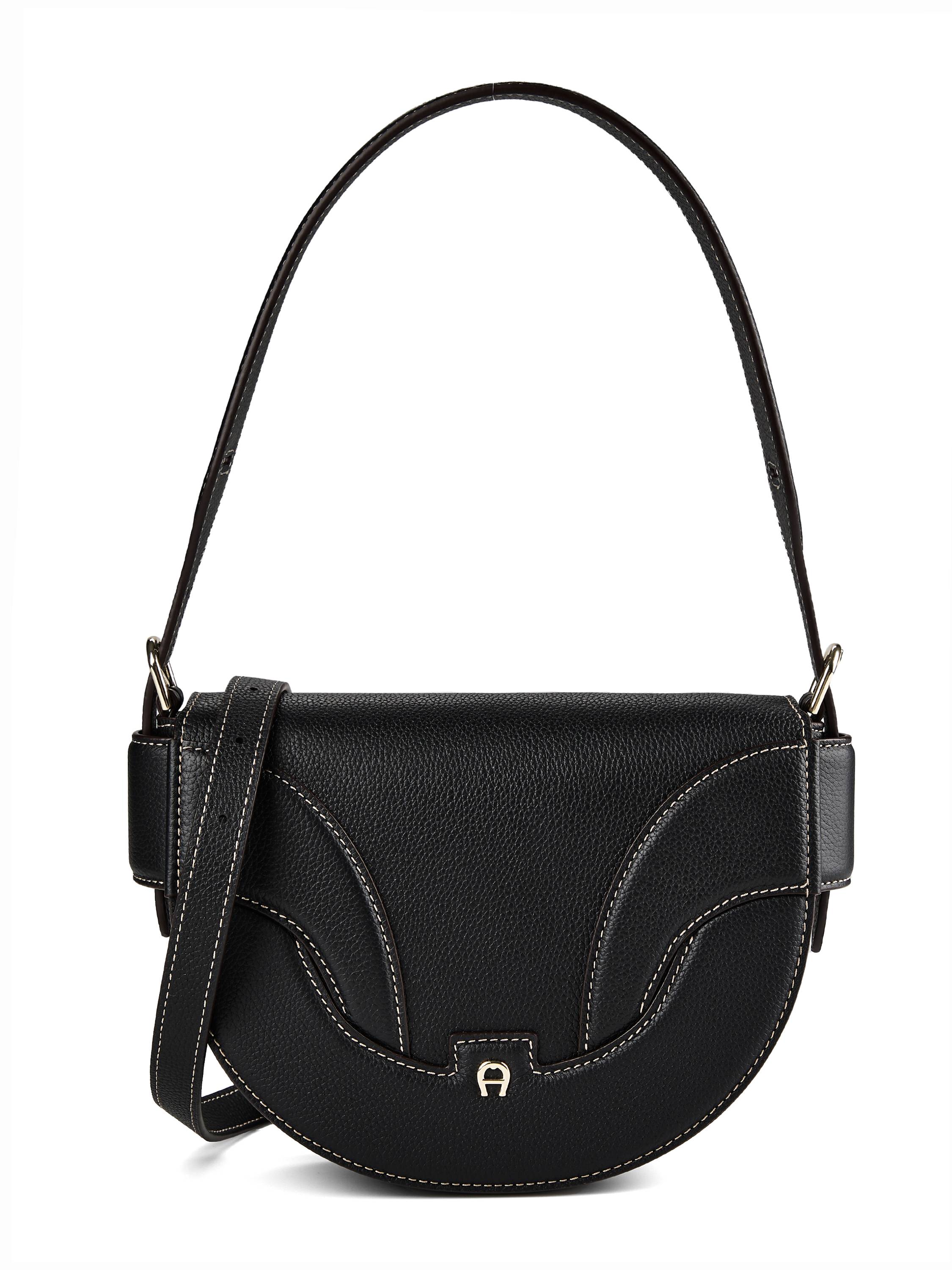 AIGNER Sellina Skuldertaske Læder 25.5 cm  Sort