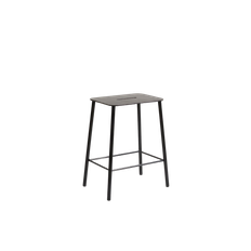 Adam Stool | Black / Anthracite Leather | H50 - H50 / Black / Anthracite Leather