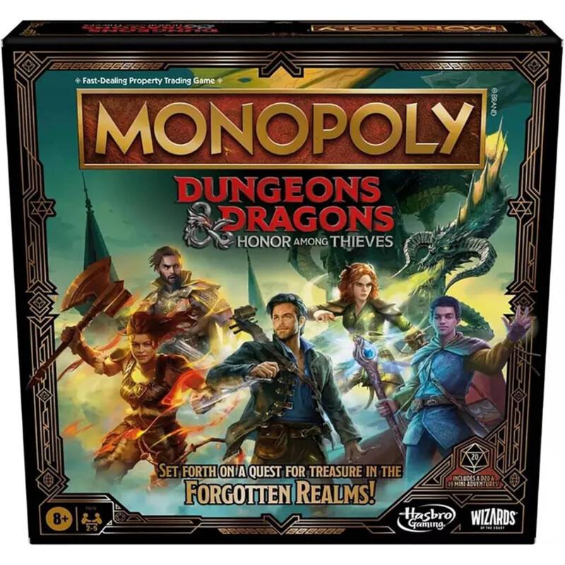 Monopoly Dungeons & Dragons: Honor Among Thieves Game Inspired by...