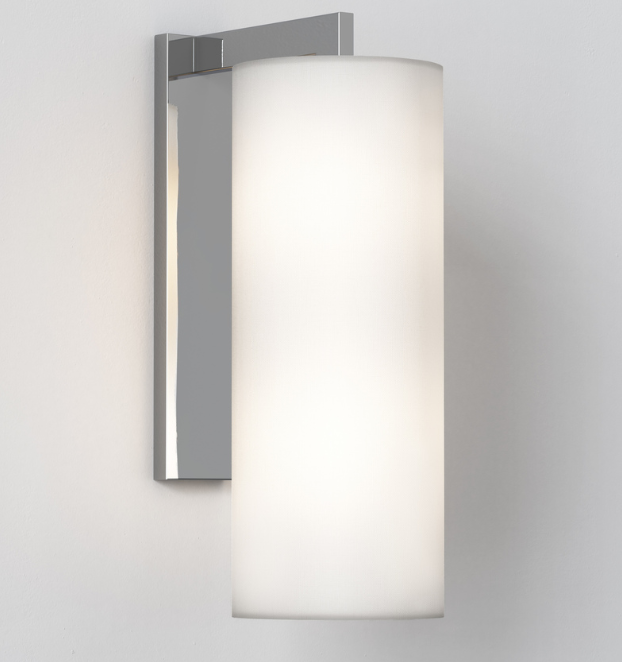 Ravello/Tube væglampe fra Astro Lighting - Poleret krom / Hvid