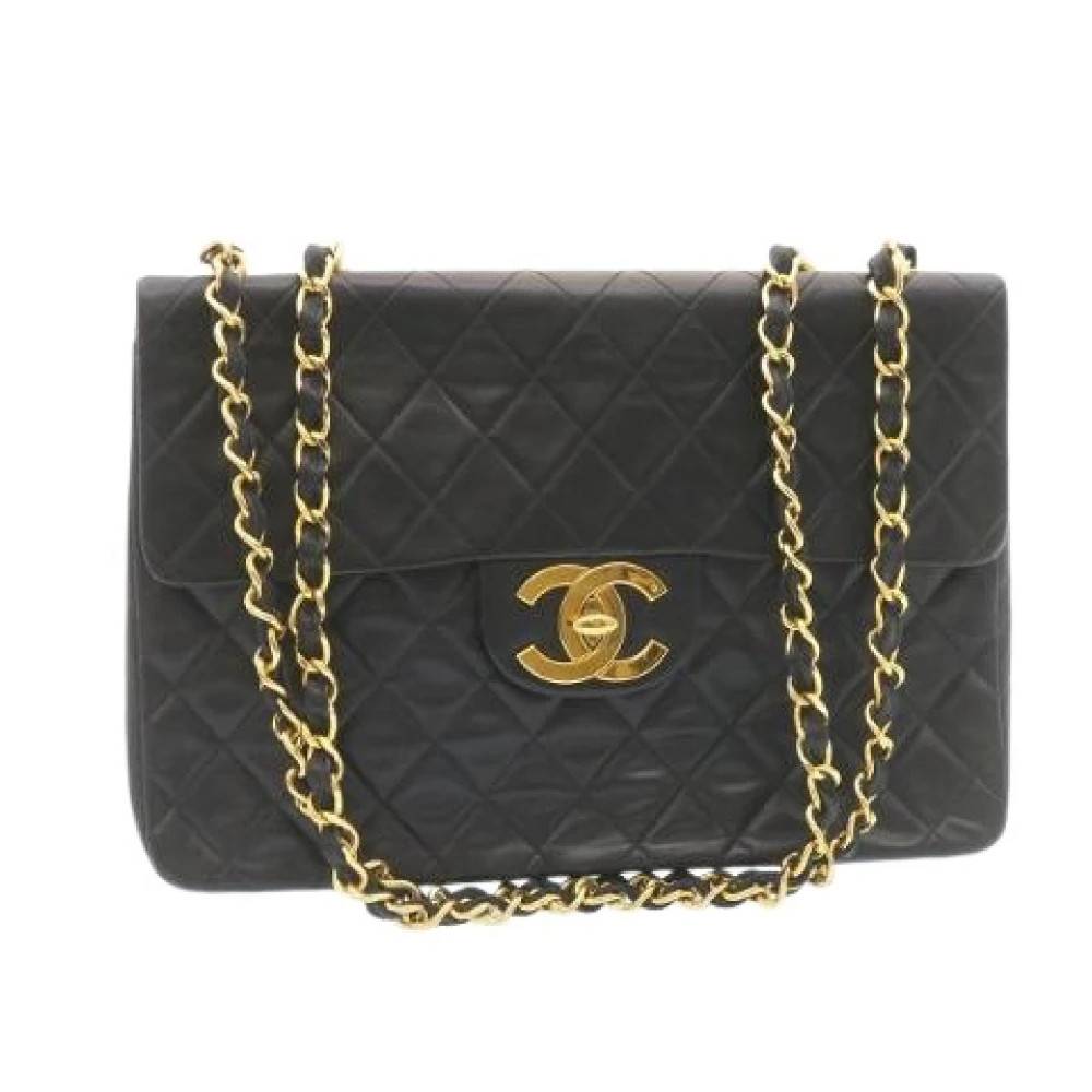 Chanel Vintage Pre-owned Vintage Cross Body Taske - Vintage - Dame - Sort - ONE SIZE - Læder