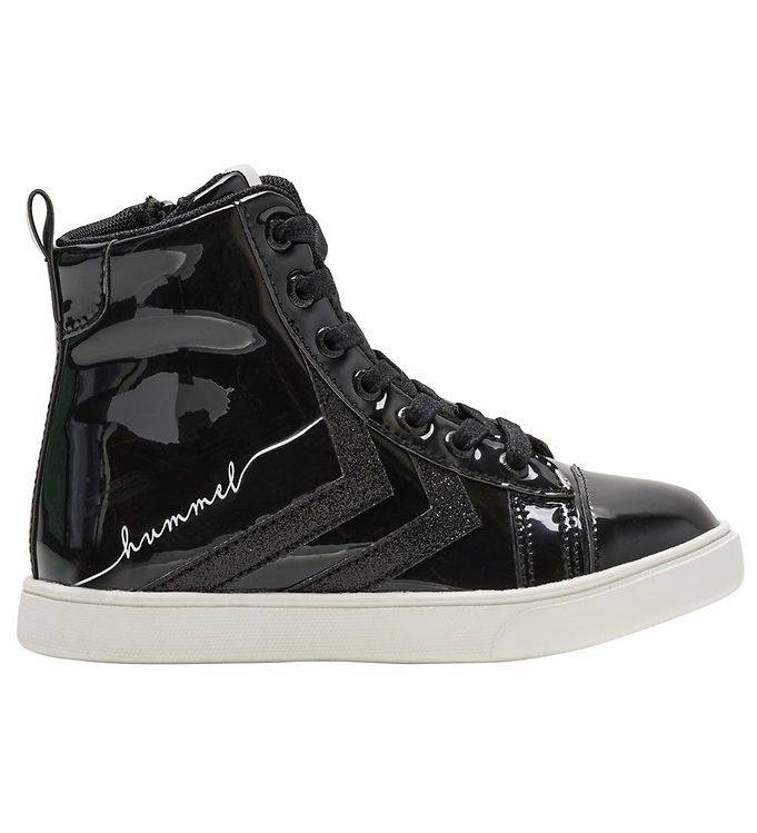 Hummel Kängor - Strada Jr - Svart Lack m. Glitter - Hummel - 31 - Kängor
