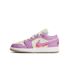 Air Jordan 1 Low SE-sko til større børn - lilla - 35.5