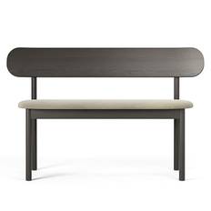 Decotique Elephant Bænk Smoked Oak / - Bænke Eg Beige Velvet - 13003142+13003144