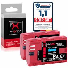Baxxtar PRO II LP-E6N LP-E6 2250mAh 2x utbytesbatteri optimerat