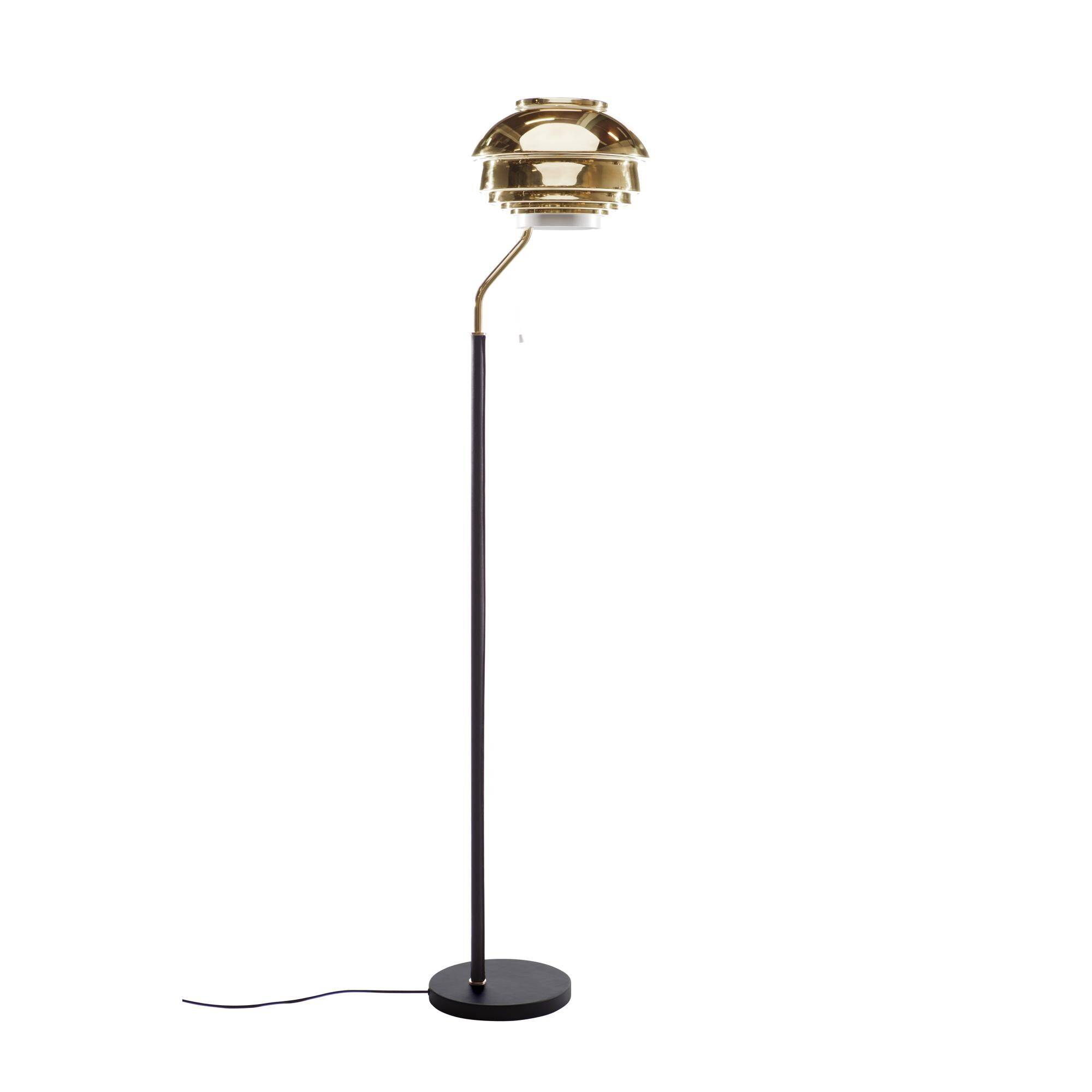 A808 Gulvlampe Poleret Messing.