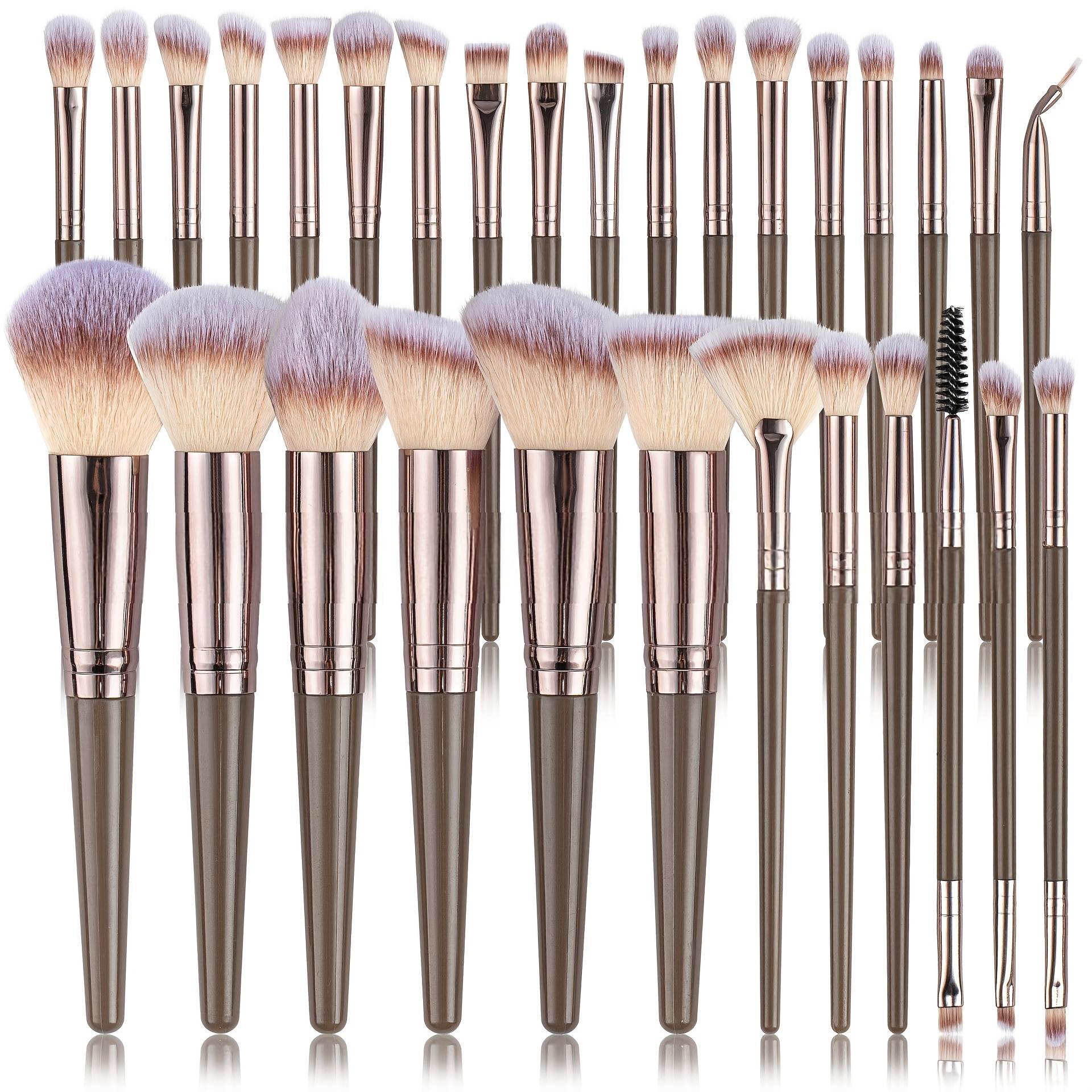 TEMU 30pcs Makeup Brush Set All Your Makeup Problems In 1 Set. Dense And Soft Bristles With Strong . Many Brush Shapes To Solve Your Makeup Troubles. Great Gift For Holidays