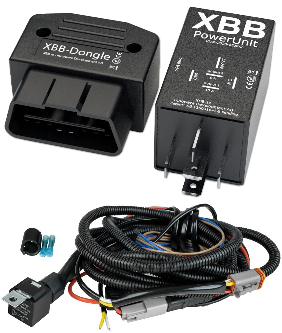 XBB Dongle OBD II & Powerunit - komplett paket