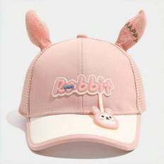1 st barnkeps, unisex hiphop, anktunga, tecknad solhatt - Rosa (2-6Y)