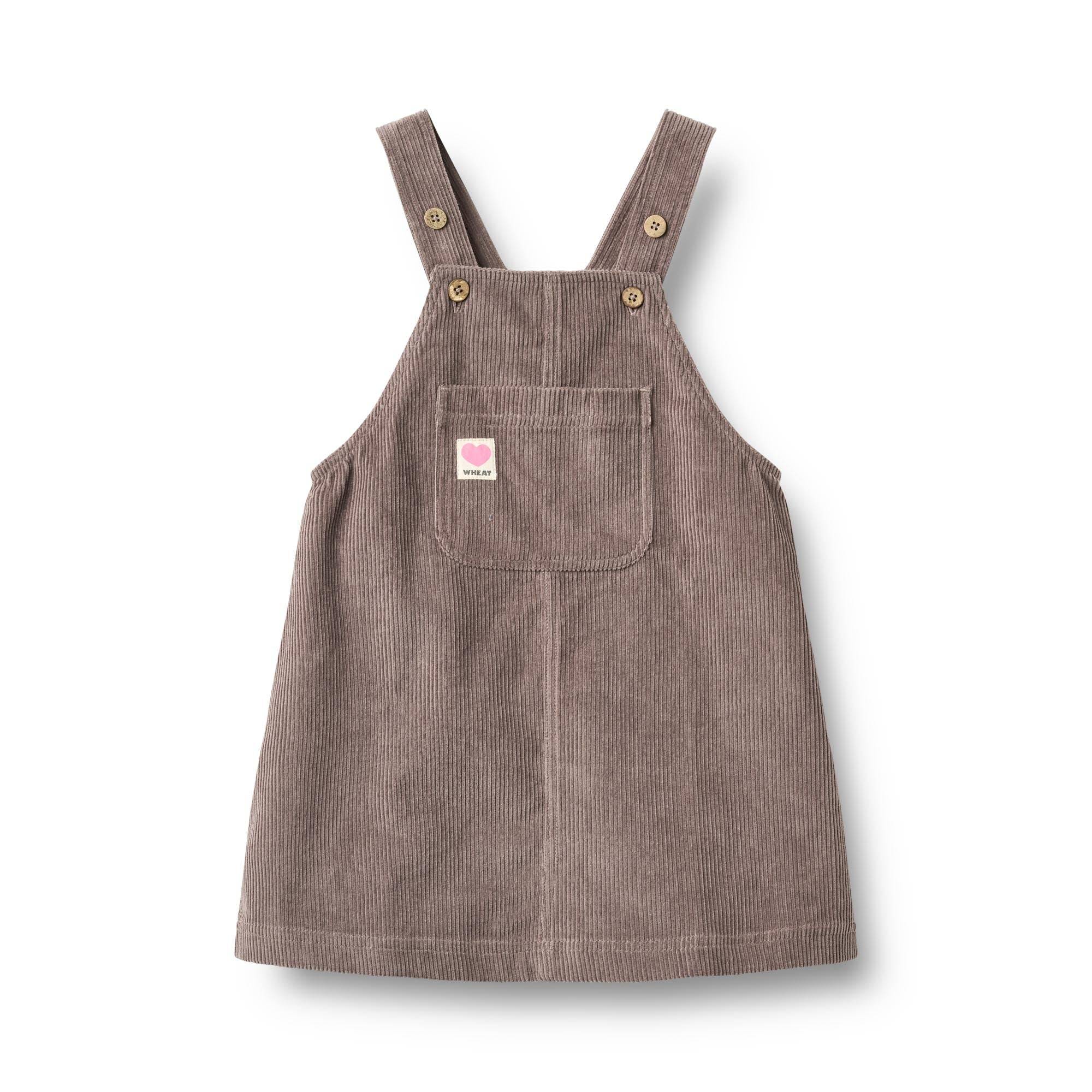 Kjole Caroline, Plum Truffle, Wheat