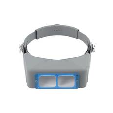 Hovedet Pandebåndsforstørrelsesglas Håndfri Smykke Lupe Hovedmonteret Forstørrelsesglas Headset Dobbelt Optisk Glas 4 Udskiftelige Linser til Læsning