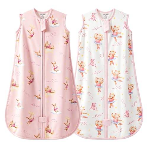 MIKAFEN Sommar BabysovsäCk 2‑Pack, 0,5 Tog Bomull äRmlöS, 0‑6 MåNader