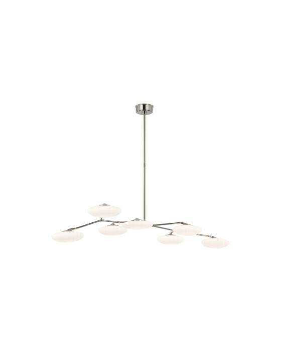 Brindille XL Articulating Linear Chandelier Polished Nickel