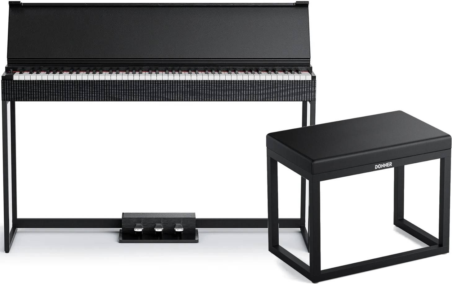 Donner Oura S300 El klaver Bundle - Sort