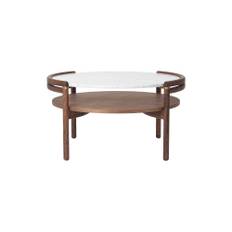 RF1905 Sideways Sofabord, Olieret Valnød/Carrara Marmor