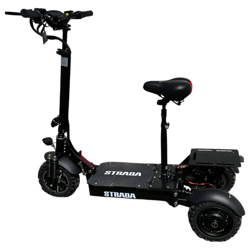 Scooter foldbar elektrisk 3 hjulet - ældre scooter - 6 og 16 KM/T - 2000W dual hub motor.