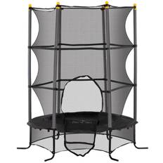 Trampolin 163 cm, maks. 50 kg, med sikkerhedsnet – sort