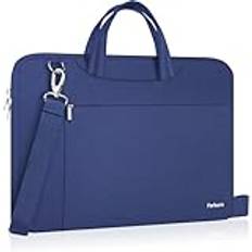 Ferkurn Laptopväska 17 17,3 tum kvinnor män datorfodral med axelrem för HP Envy Pavilion/Dell Inspiron/Thinkpad/ASUS TUF Vivobook/MSI/MacBook/Acer, vattentät smal portfölj med handtag