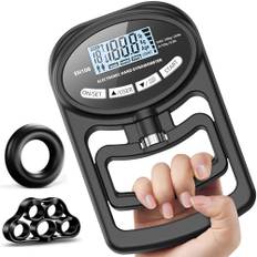 Handgrepp styrketränare testare – handdynamometer greppstyrka testare grepp stärkare handtränare mätare digital handhållen fysioterapiutrustning träningsmätare 120 kg / 120 kg