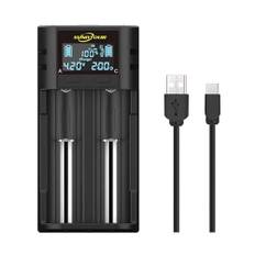 Intelligentes 21700 18650 Ladegerät,LCD 21700 Ladegerät 21750 21700 18650 Ladegerät für 20700 22700 26650 26700 16340 (RCR123) 17650 17670 NI-MH/NI-Cd AA AAA