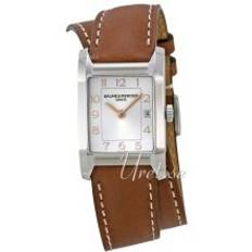 Baume & Mercier MOA10110 HAMPTON Sølvfarvet/Læder