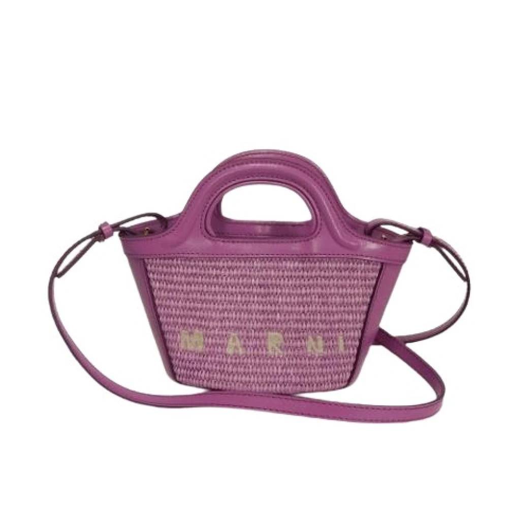 Marni Pre-owned - Pre-owned Tropicaria bomullsnylon kalvläder handväska Vintage - Dam - ONE Size - Bomull