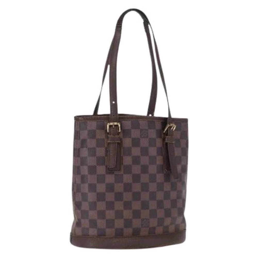 Louis Vuitton Vintage Pre-owned Vintage Canvas Bucket Bag - Vintage - Dame - Brun - ONE SIZE -