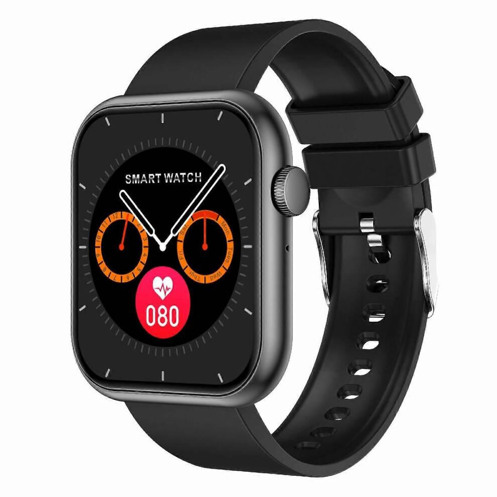 (Svart) QX7 Pro 2,0-tums BT5.2 smart sportklocka